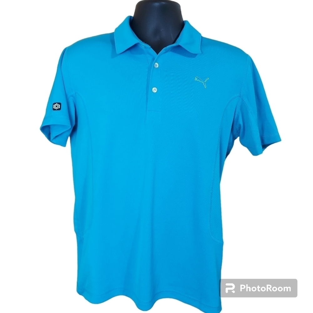 🍄3/50$🍄 PUMA GOLF tennis casual men's blue polo Size small